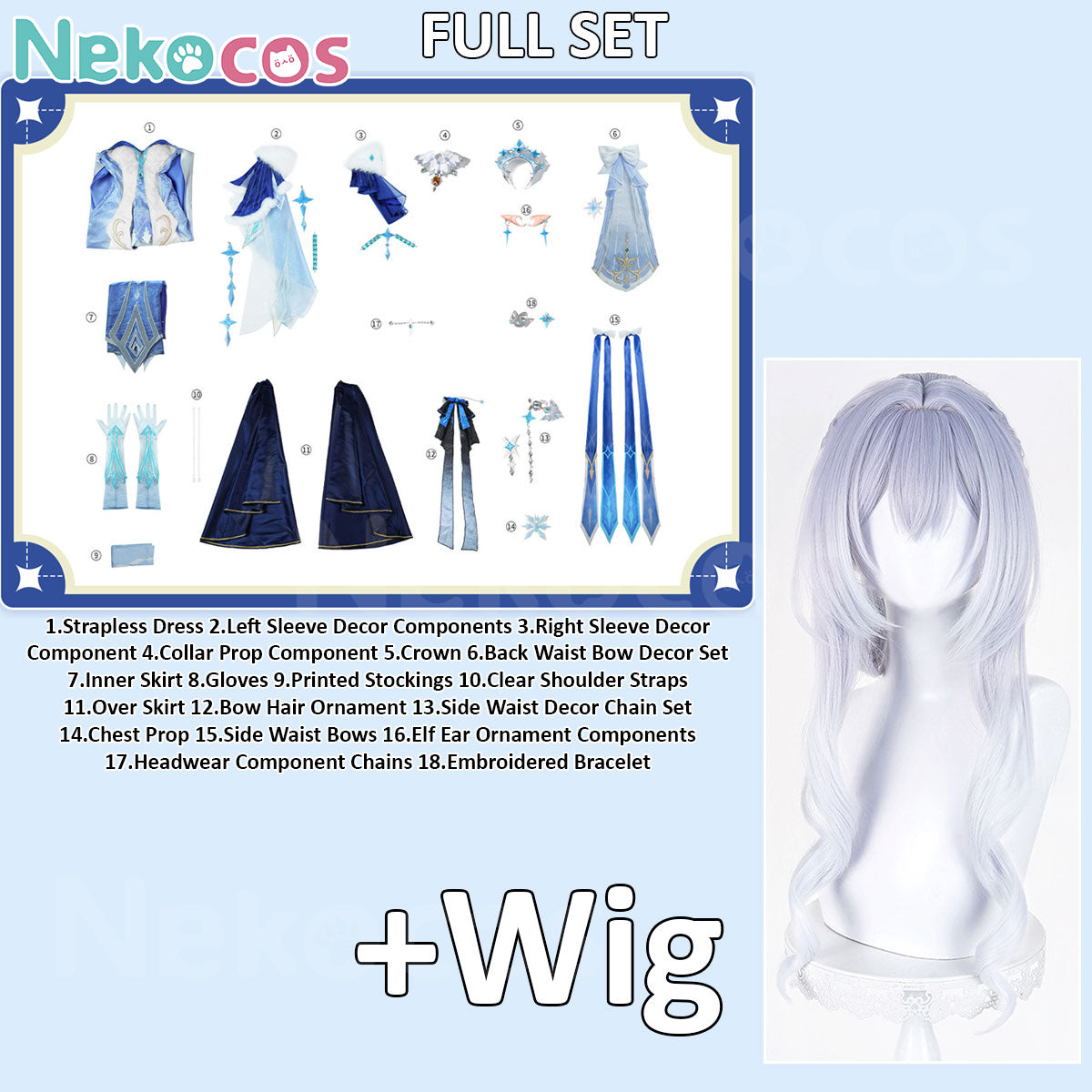 Tsaritsa Anastasya Cosplay Costume - Premium EditionCostume,Game,Genshin Impact