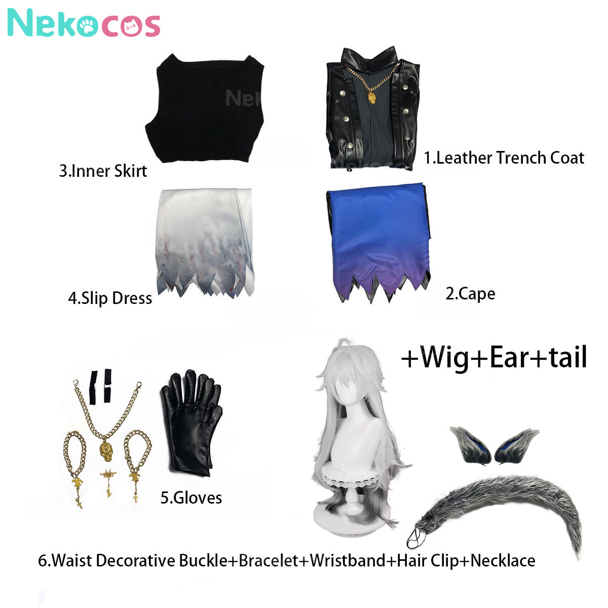 Arknights Lappland Cosplay Costume - Premium Edition In StockArknights,Costume,Game