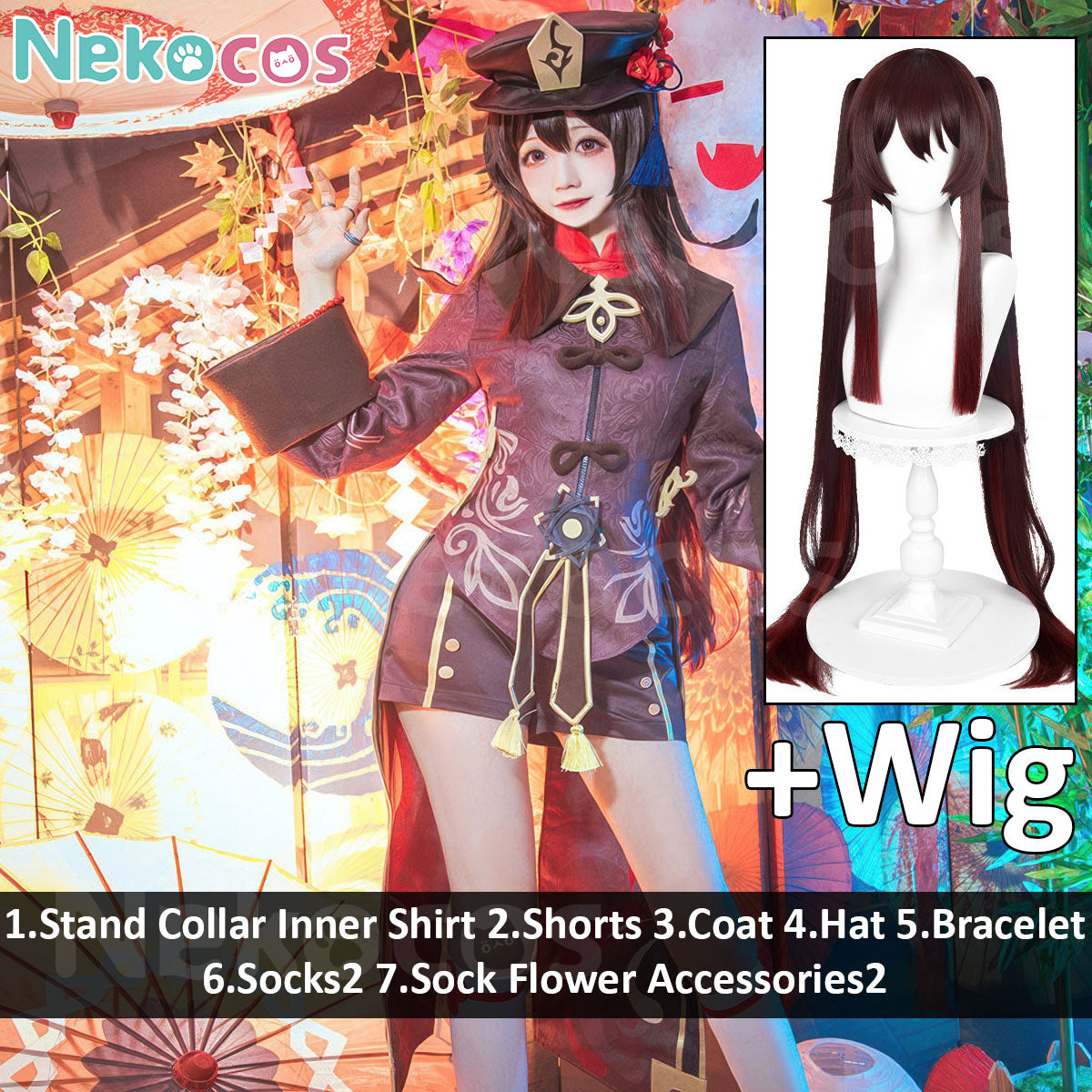 Hu Tao Genshin Impact Cosplay Costume - Custom TailoredCostume,Game,Genshin Impact