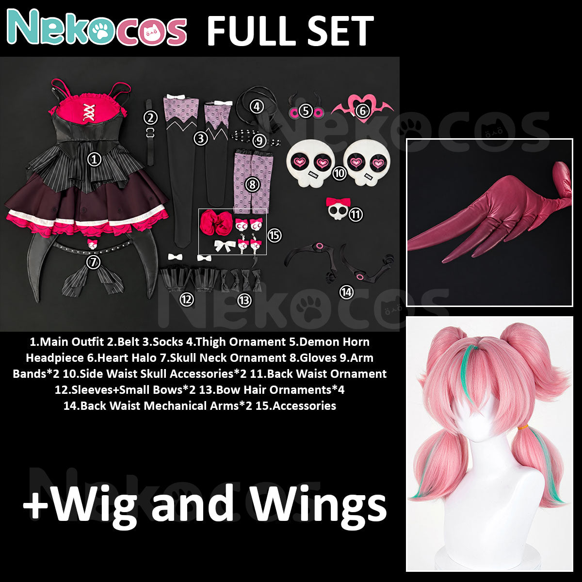 Zenless Zone Zero Aria Dissonance Cosplay Costume - In StockCostume,Game,Zenless Zone Zero