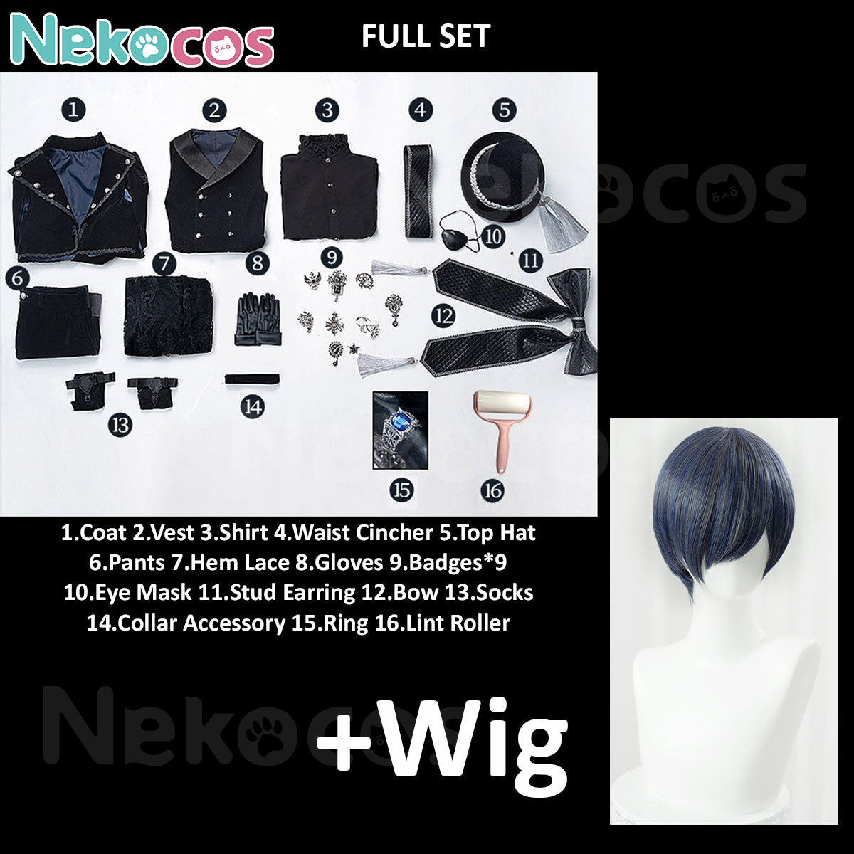 Ciel Phantomhive Cosplay Costume - Premium Custom-Tailored WearAnime,Black Butler,Costume
