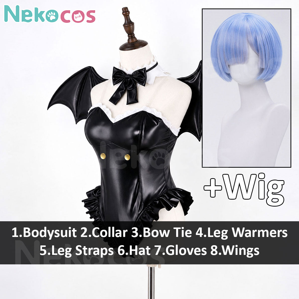 Custom-Tailored Anime Cosplay Costume: Nekocos Rem PhantomAnime,Costume,Re Zero