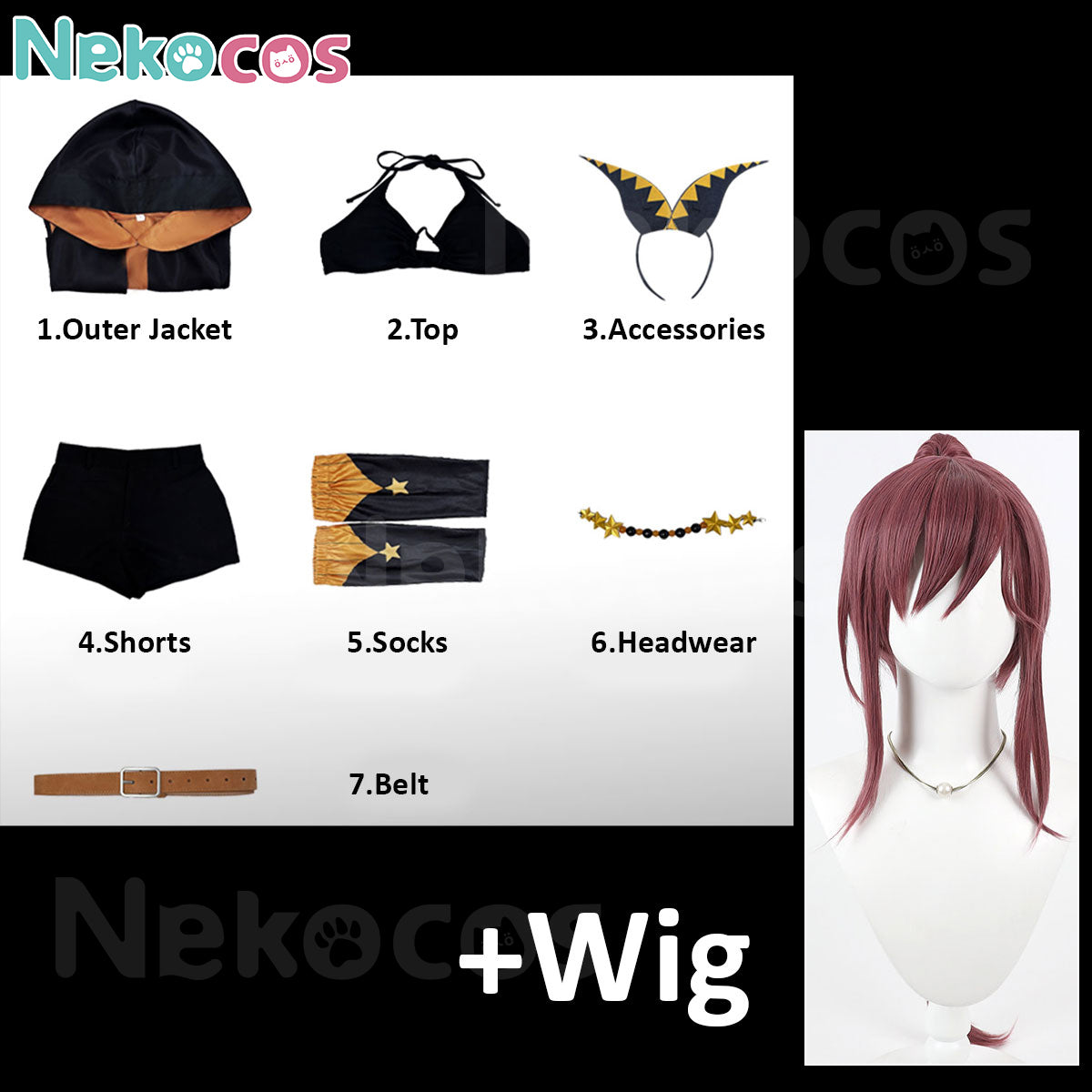 【Nekocos】Anime Cosplay Shaula Cosplay Costume