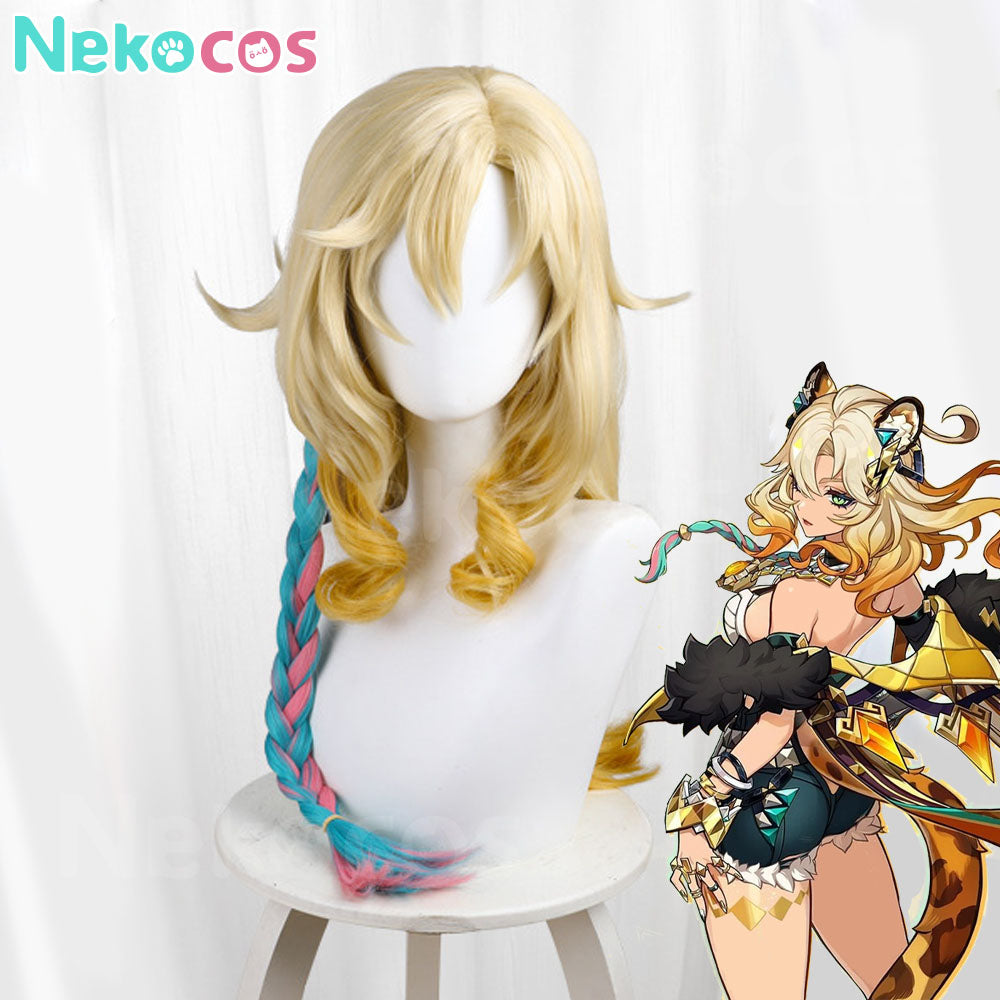 【Auf Lager】Spiel Genshin Impact Cosplay Xilonen Cosplay Perücke