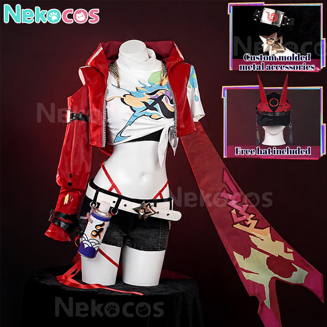 【Nekocos】Game Honkai: Star Rail Cosplay Galaxy Rangers Rappa Cosplay Costume Premium Edition | In Stock