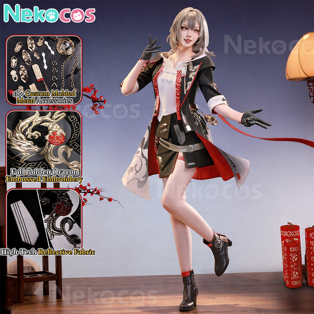 【Nekocos】Game Honkai: Star Rail Cosplay New Year style Stelle Cosplay Costume Premium Edition | Custom-Tailor