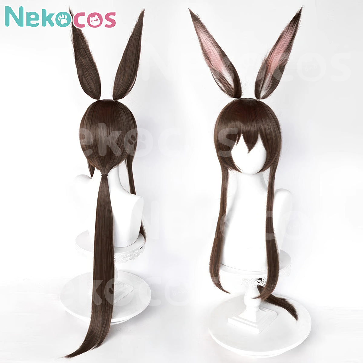 【Nekocos】Game Arknights Cosplay Amiya Cosplay Wig | In Stock