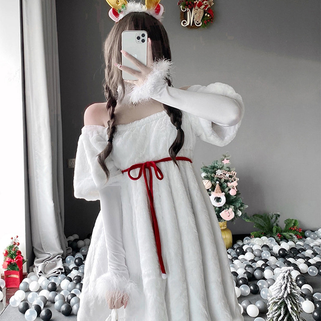 【Nekocos】Christmas Reindeer Cosplay Snowman Costume Party Christmas Outfit | In Stock