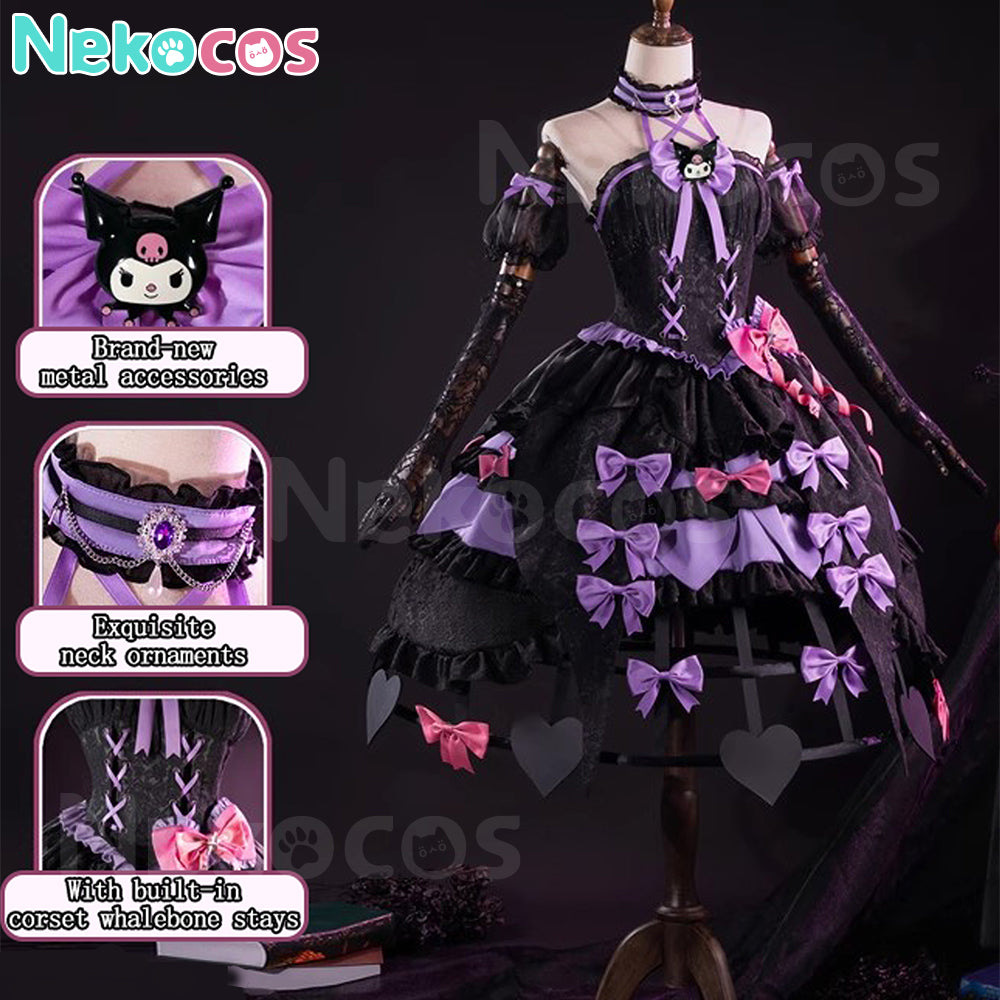 【Auf Lager】 Spielidentität Ⅴ Cosplay Merry Kuromi Bloody Queen Mary Cosplay-Kostüm Premium Edition