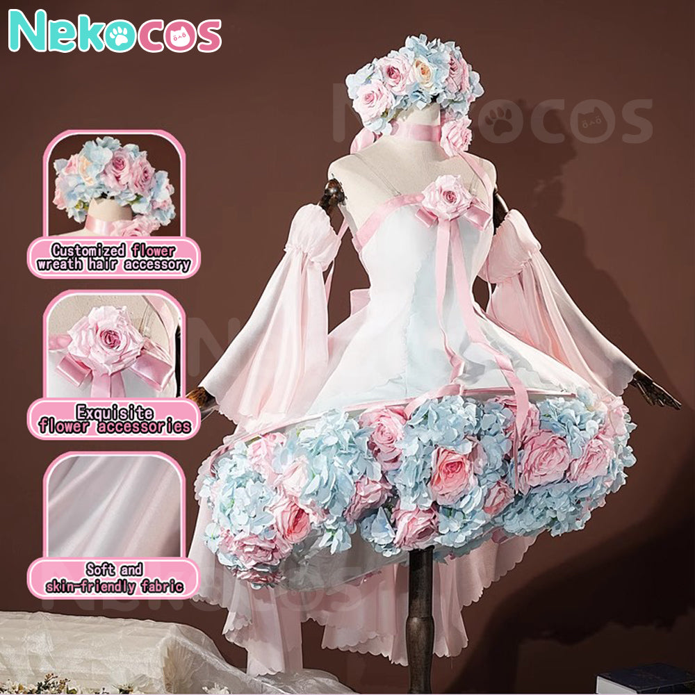 【Nekocos】Anime Cardcaptor Sakura: Clear Card Cosplay Sakura Pink Flower Dress Cosplay Costume Premium Edition | Pre-Sale