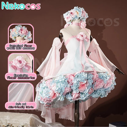 【Nekocos】Anime Cardcaptor Sakura: Clear Card Cosplay Sakura Pink Flower Dress Cosplay Costume Premium Edition | Pre-Sale