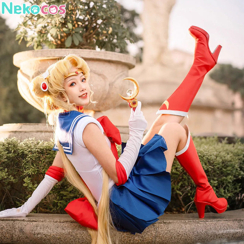 【Nekocos】Anime Sailor Moon Cosplay Sailor Moon Usagi Tsukino Battle Suit Cosplay Costume Premium Edition | In Stock