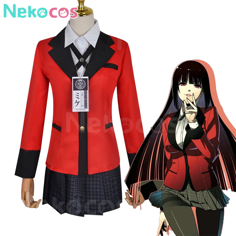 【Auf Lager】Anime Kakegurui Cosplay Kostüm Yumeko Jabami Schuluniform Frauen Kostüm