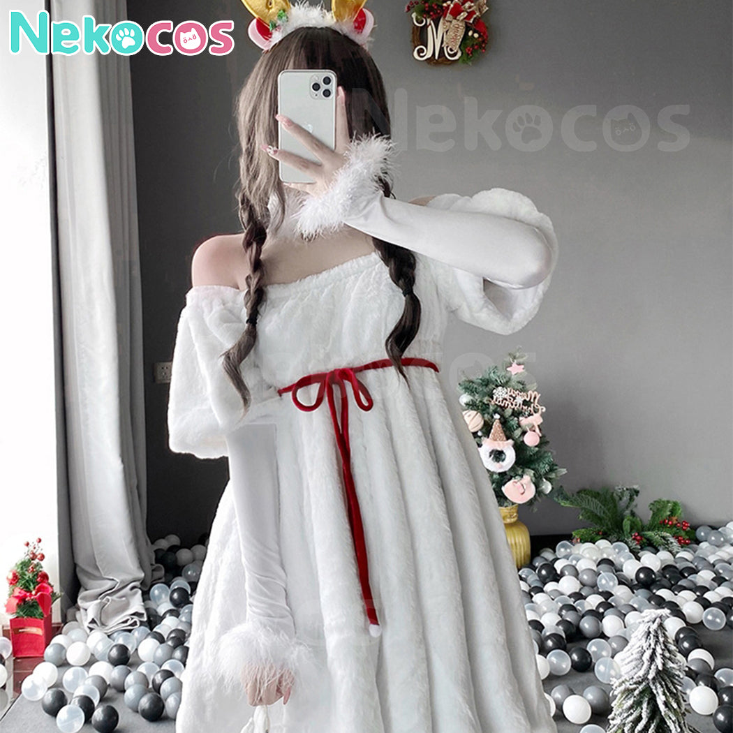 【Nekocos】Christmas Reindeer Cosplay Snowman Costume Party Christmas Outfit | In Stock