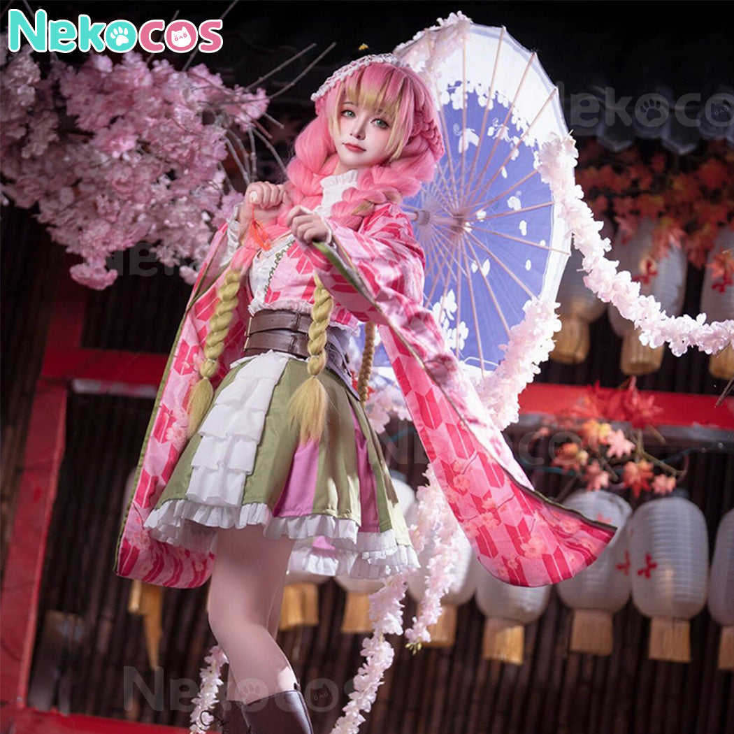 【Nekocos】Anime Cosplay Mitsuri Kanroji 5th Anniversary Cosplay Costume | In Stock