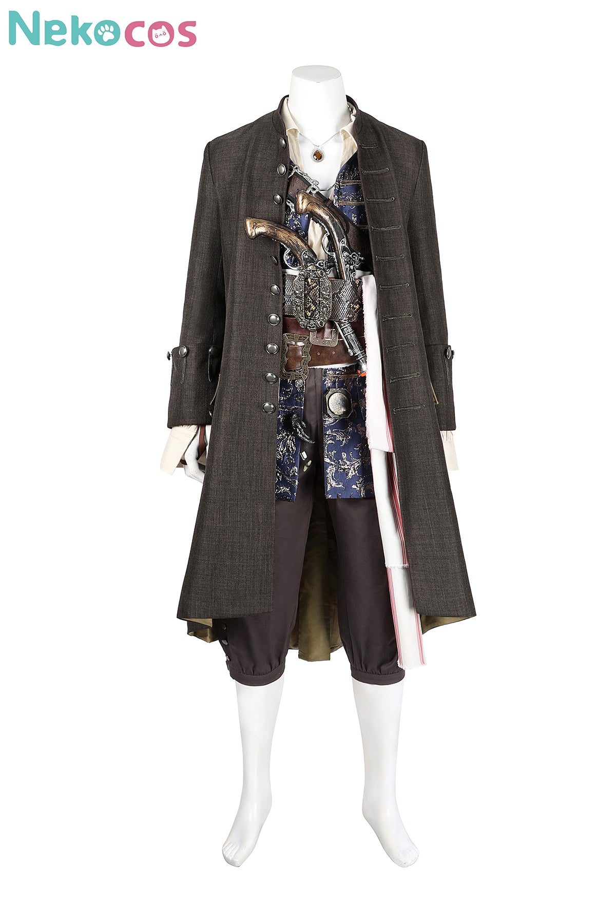 【Nekocos】Movie Jack Cosplay Costume Black Jacket Uniform Halloween Cape Standard Collar Custom Christmas Cosplay Costume | Custom-Tailor