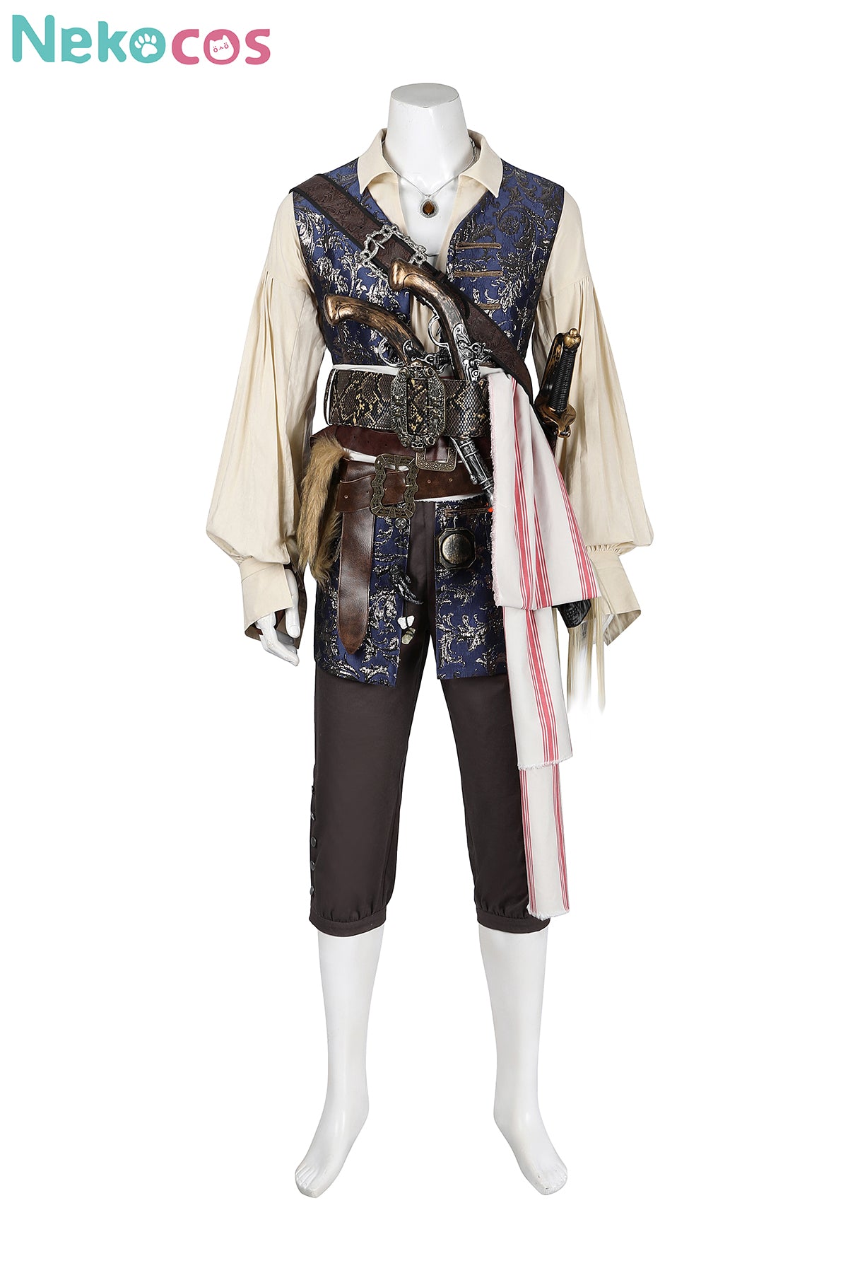 【Nekocos】Movie Jack Cosplay Costume Black Jacket Uniform Halloween Cape Standard Collar Custom Christmas Cosplay Costume | Custom-Tailor