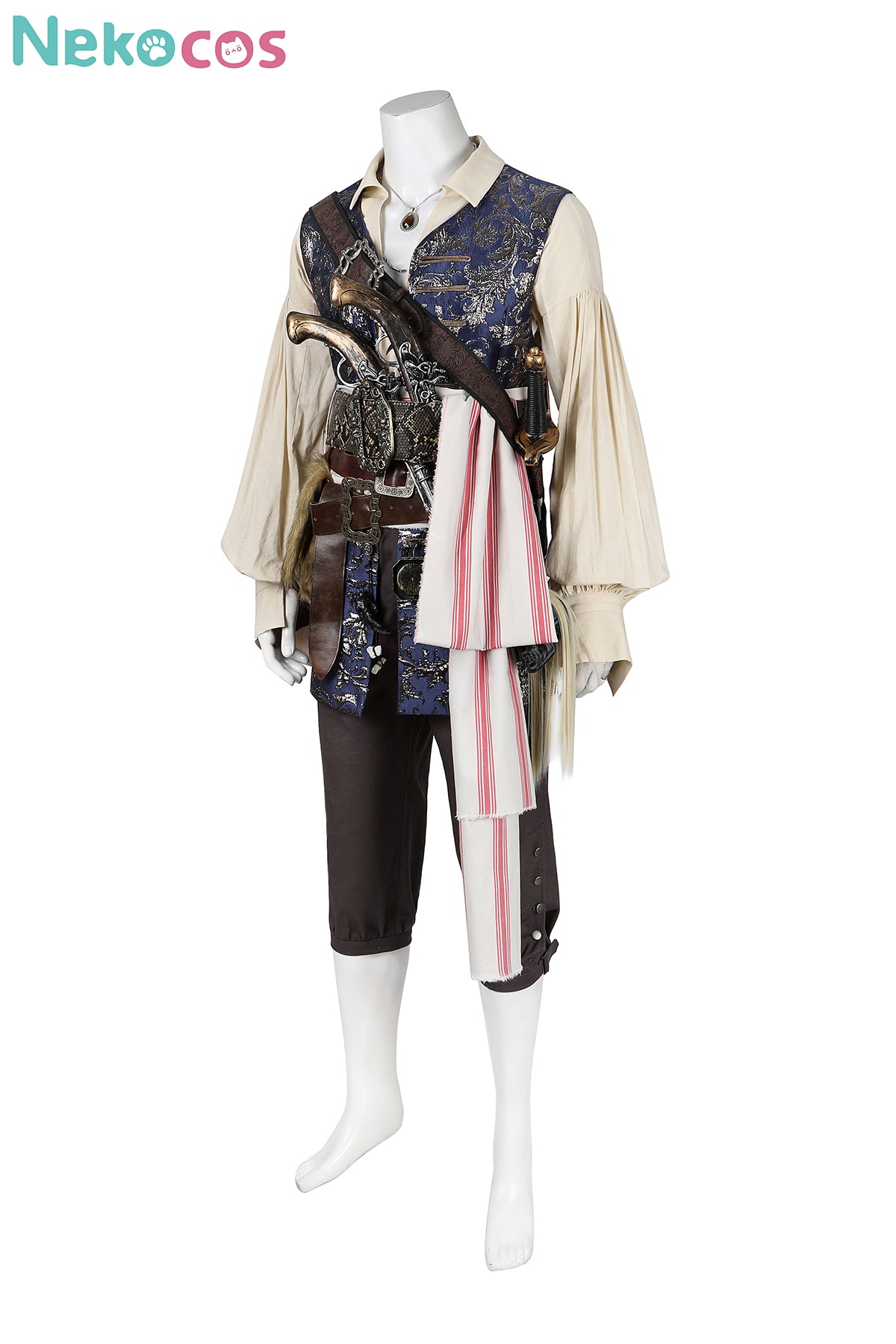 【Nekocos】Movie Jack Cosplay Costume Black Jacket Uniform Halloween Cape Standard Collar Custom Christmas Cosplay Costume | Custom-Tailor