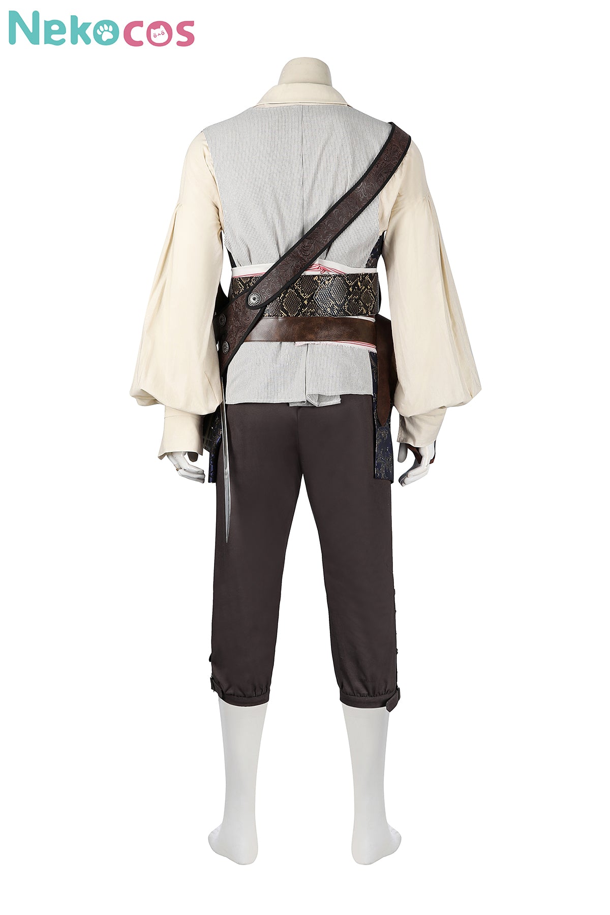 【Nekocos】Movie Jack Cosplay Costume Black Jacket Uniform Halloween Cape Standard Collar Custom Christmas Cosplay Costume | Custom-Tailor