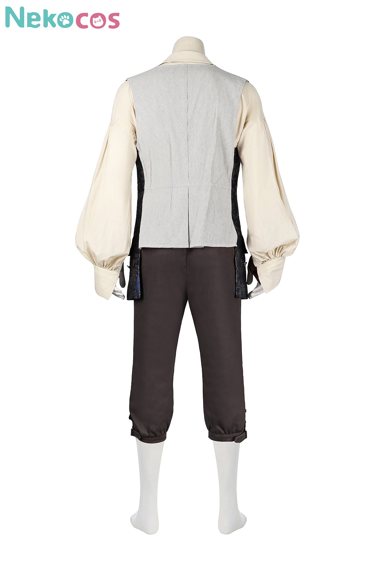 【Nekocos】Movie Jack Cosplay Costume Black Jacket Uniform Halloween Cape Standard Collar Custom Christmas Cosplay Costume | Custom-Tailor