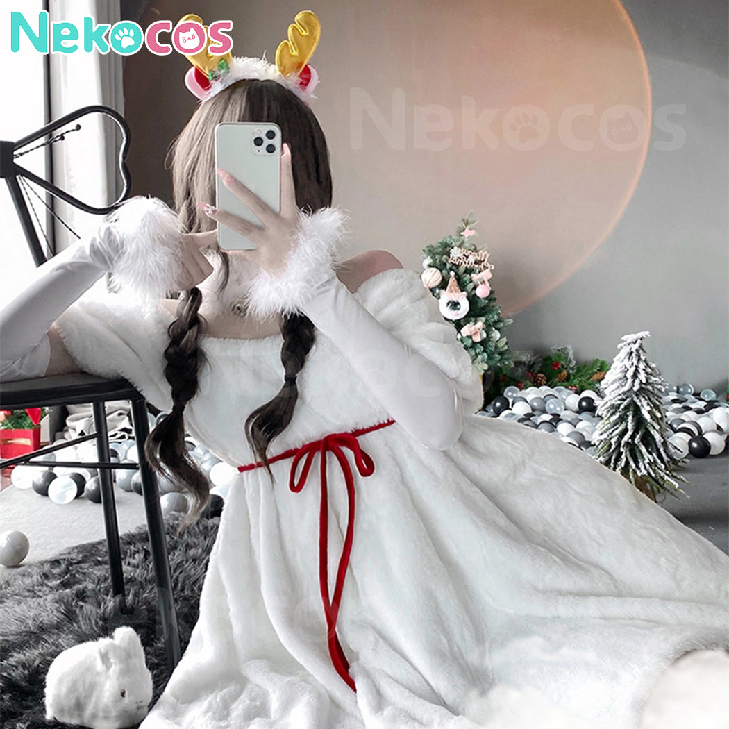 【Nekocos】Christmas Reindeer Cosplay Snowman Costume Party Christmas Outfit | In Stock
