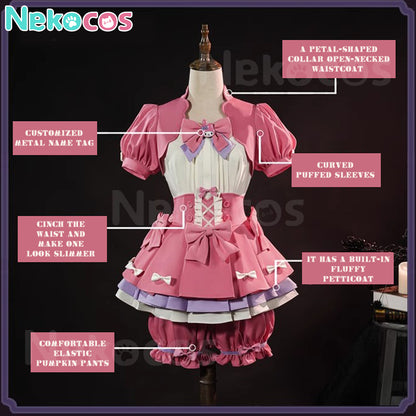 【Vorverkauf】Game Identity Ⅴ Cosplay Cheerleader Lily Barriere x Sanrio Characters Crossover II Cosplay-Kostüm in Übergröße