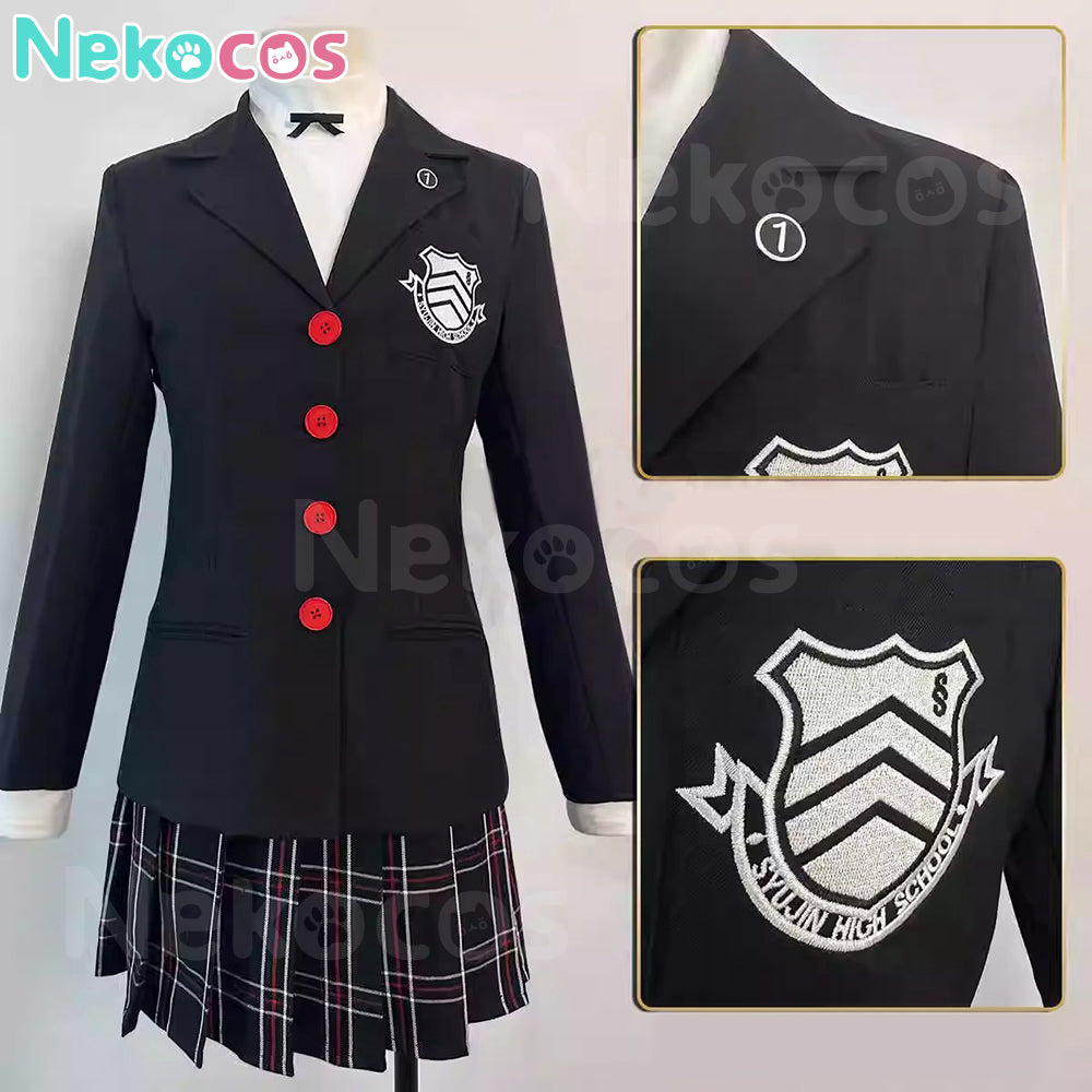 【Nekocos】Game Persona 5 Cosplay Kasumi Yoshizawa Shujin Academy Cosplay Costume | In Stock