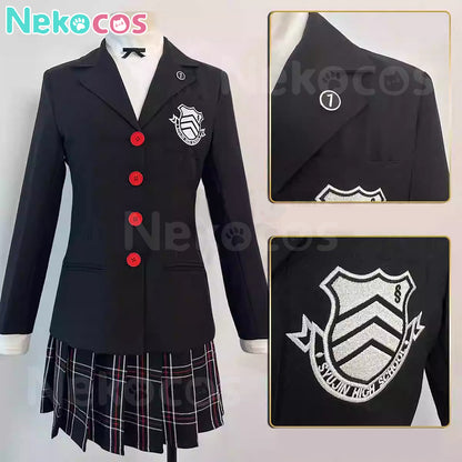 【In Stock】Game Persona 5 Cosplay Kasumi Yoshizawa Shujin Academy Cosplay Costume