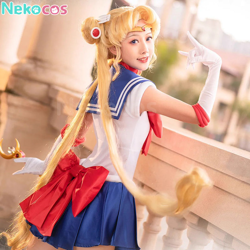 【Nekocos】Anime Sailor Moon Cosplay Sailor Moon Usagi Tsukino Battle Suit Cosplay Costume Premium Edition | In Stock