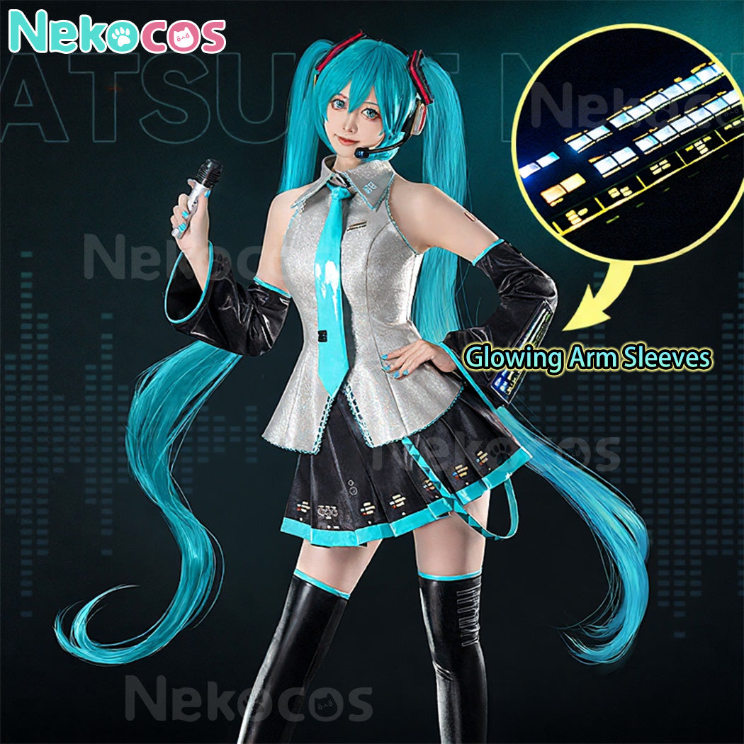 【Nekocos】Vocaloid Hatsune Miku Cosplay Snow Hatsune Cosplay Costume Premium Edition | In Stock