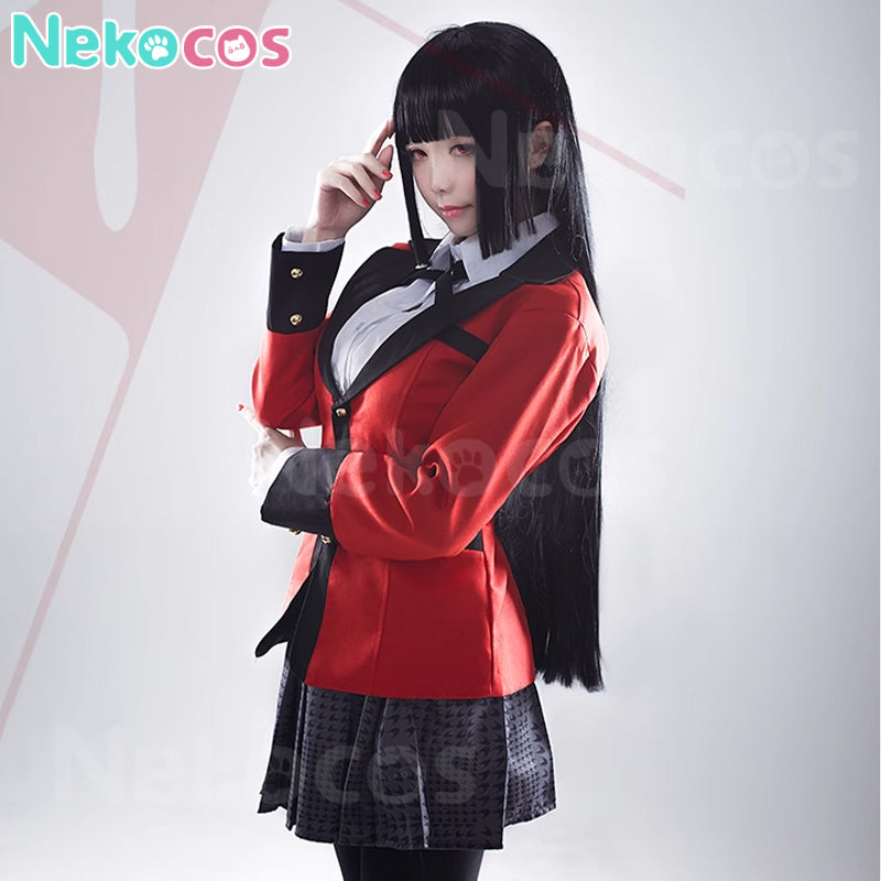 【Auf Lager】Anime Kakegurui Cosplay Kostüm Yumeko Jabami Schuluniform Frauen Kostüm