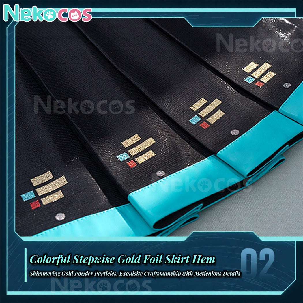 【Nekocos】Vocaloid Hatsune Miku Cosplay Snow Hatsune Cosplay Costume Premium Edition | In Stock