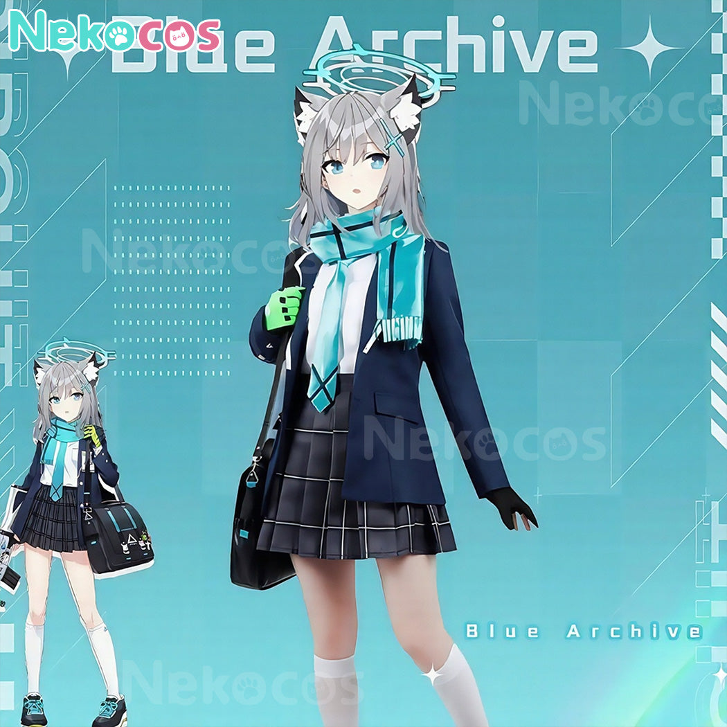 【Nekocos】Game Blue Archive Cosplay Shiroko Sunaookami Cosplay Costume | In Stock