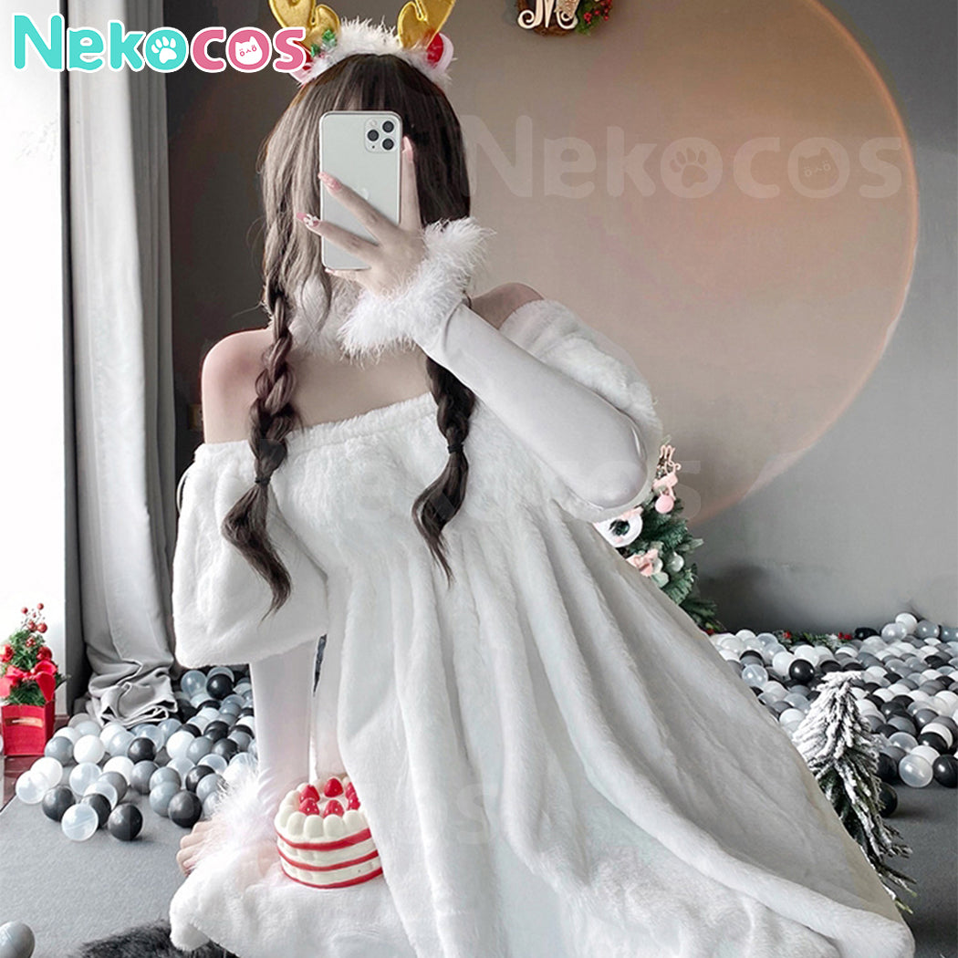 【Nekocos】Christmas Reindeer Cosplay Snowman Costume Party Christmas Outfit | In Stock