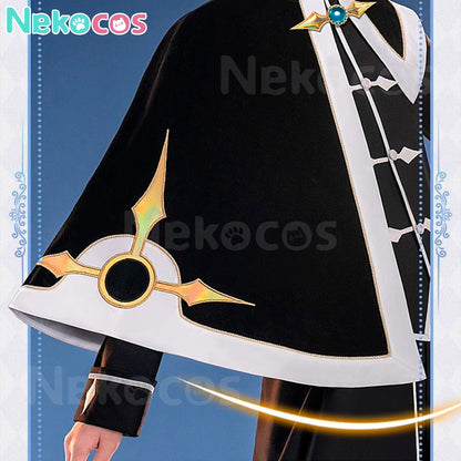 【Nekocos】Anime Cardcaptor Sakura Cosplay Syaoran Li Black And White Suit Cosplay Costume | In Stock