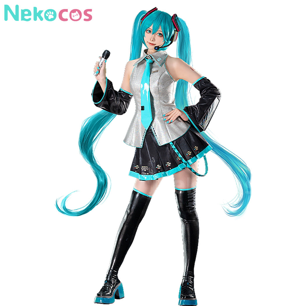 【Nekocos】Vocaloid Hatsune Miku Cosplay Snow Hatsune Cosplay Costume Premium Edition | In Stock