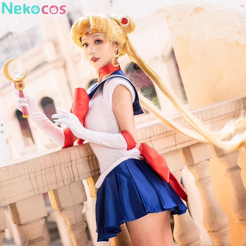 【Nekocos】Anime Sailor Moon Cosplay Sailor Moon Usagi Tsukino Battle Suit Cosplay Costume Premium Edition | In Stock