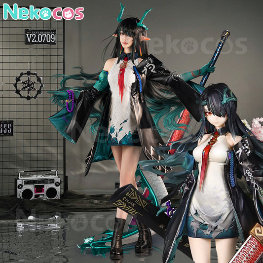 【Nekocos】Game Arknights Cosplay Dusk Cosplay Costume Premium Edition | In Stock