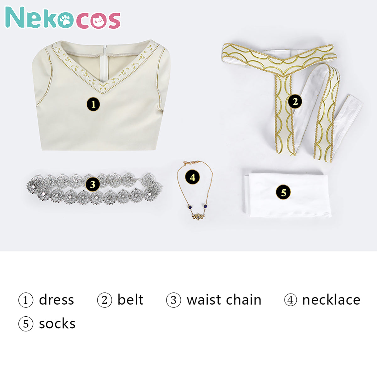 【Nekocos】Movie Cosplay Costume Halloween Cape Standard Collar Custom Christmas Cosplay Costume | Custom-Tailor
