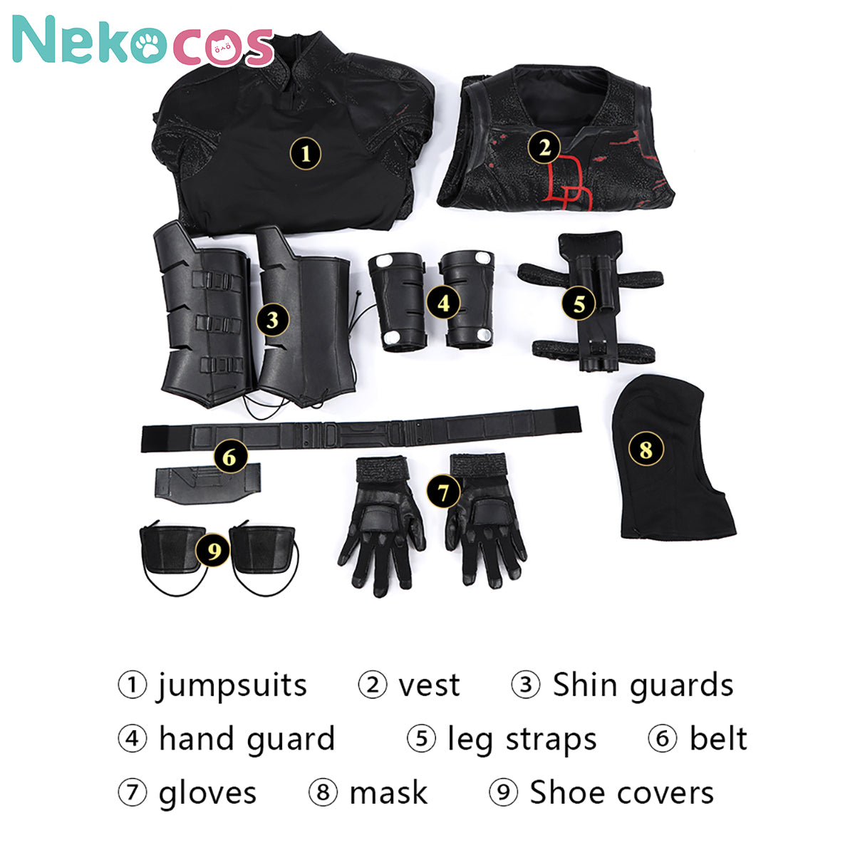 【Nekocos】Anime Cosplay Costume Halloween Cape Standard Collar Custom Christmas Cosplay Costume | Pre-Sale