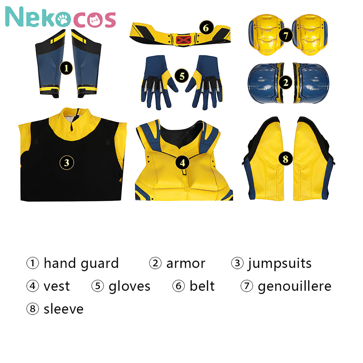 【Nekocos】Movie Cosplay Costume Halloween Cape Standard Collar Custom Christmas Cosplay Costume | Custom-Tailor