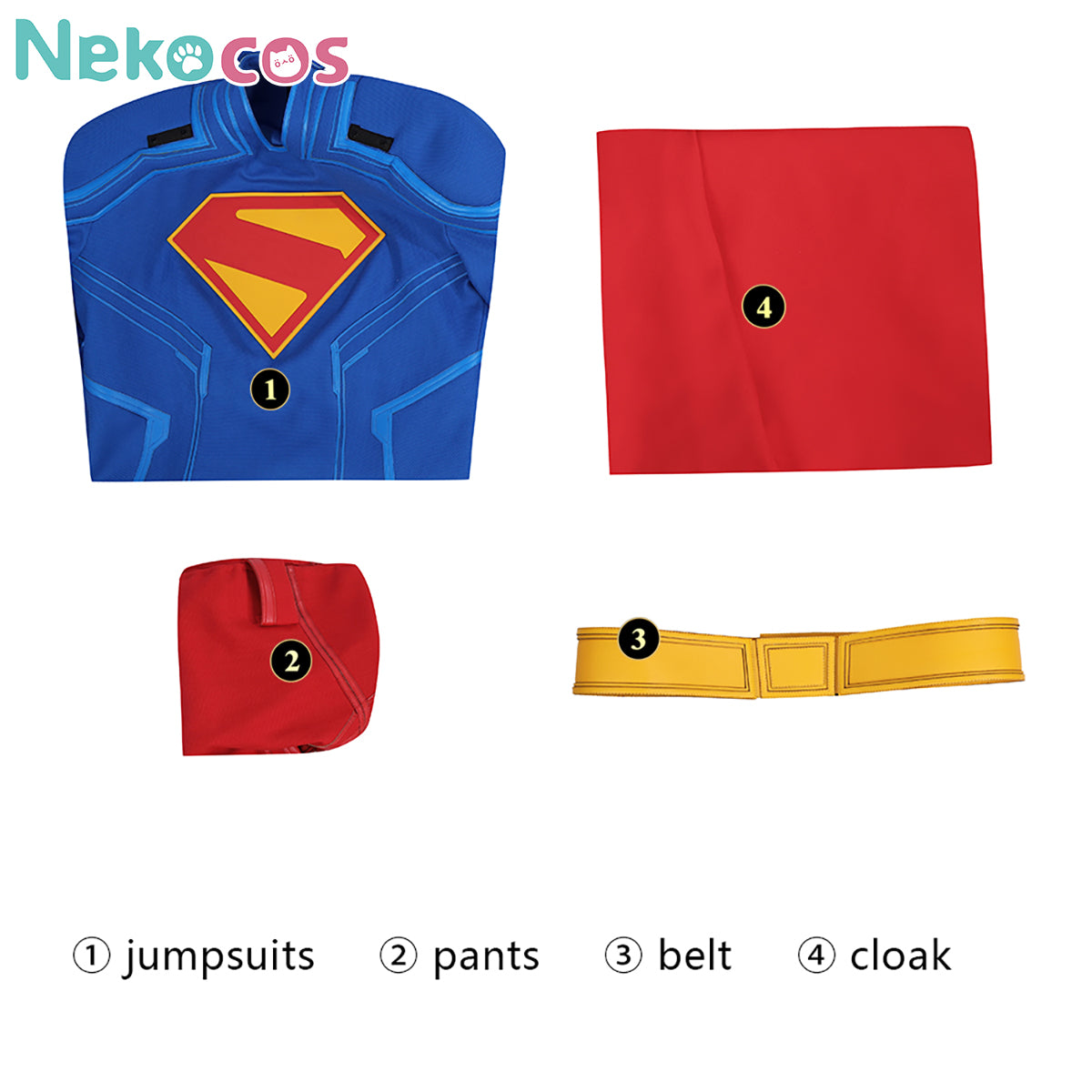 【Nekocos】Movie Cosplay Costume Halloween Cape Standard Collar Custom Christmas Cosplay Costume | Custom-Tailor