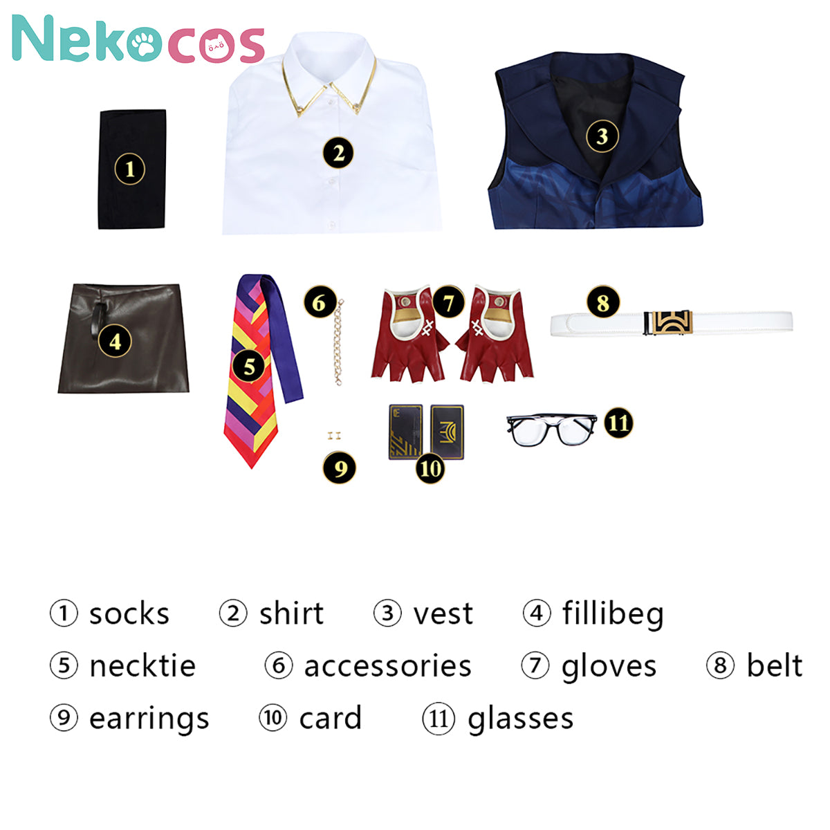 【Nekocos】Movie Cosplay Costume Halloween Cape Standard Collar Custom Christmas Cosplay Costume | Custom-Tailor