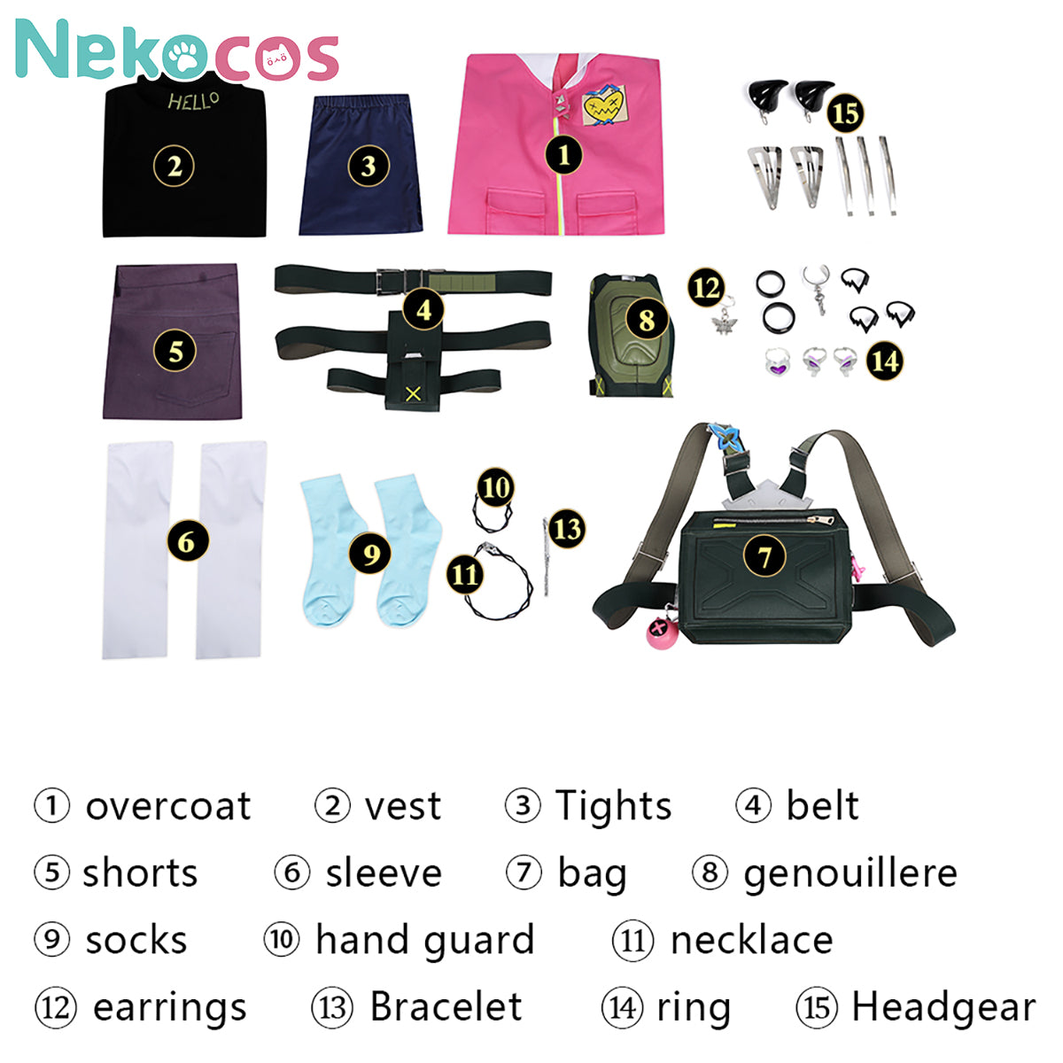 【Nekocos】Movie Cosplay Costume Halloween Cape Standard Collar Custom Christmas Cosplay Costume | Custom-Tailor
