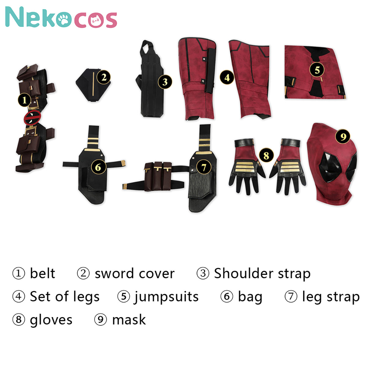 【Nekocos】Movie Cosplay Costume  Halloween Cape Standard Collar Custom Christmas Cosplay Costume | Custom-Tailor