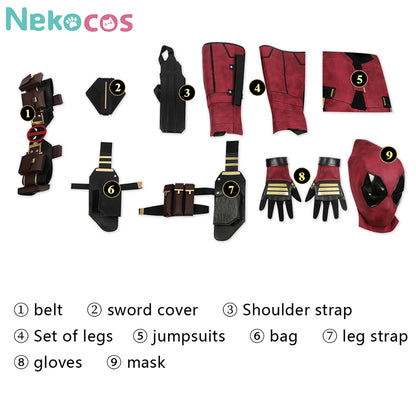 【Nekocos】Movie Cosplay Costume  Halloween Cape Standard Collar Custom Christmas Cosplay Costume | Pre-Sale