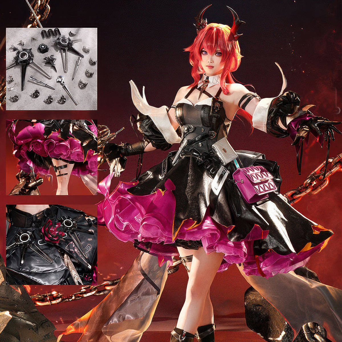 Arknights Laevatain Cosplay Costume - Premium EditionArknights: Endfield,Costume,Game