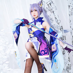 Genshin Impact Keqing Cosplay Costume | Custom Tailored PrecisionCostume,Game,Genshin Impact