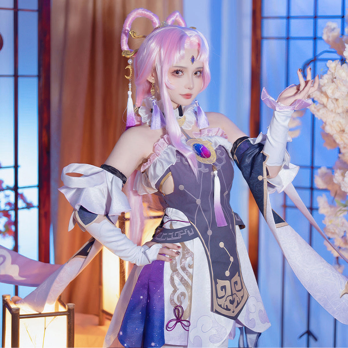 【Nekocos】Game Honkai: Star Rail Cosplay Fu Xuan Cosplay Costume Premium Edition