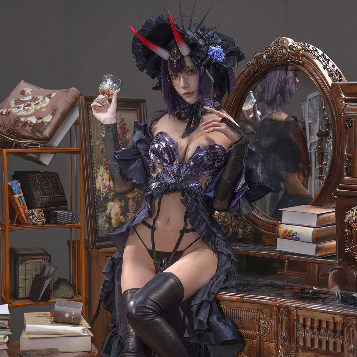 Shuten-Douji Cosplay Costume - Custom-Tailored GownCostume,Fate/Grand Order(FGO),Game
